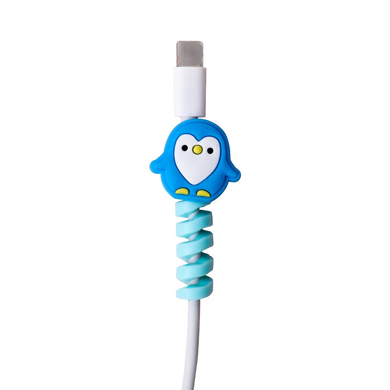 Protector y Organizador de Cables USB en Espiral de Dibujos Animados