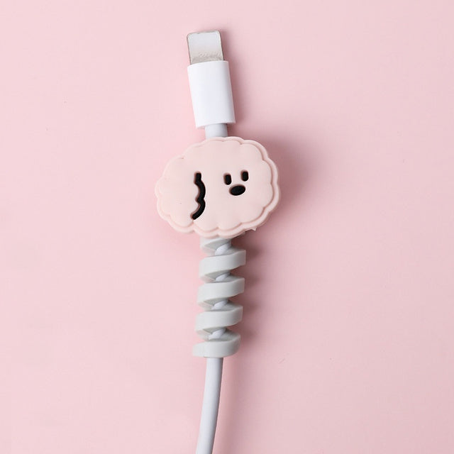 Protector y Organizador de Cables USB en Espiral de Dibujos Animados