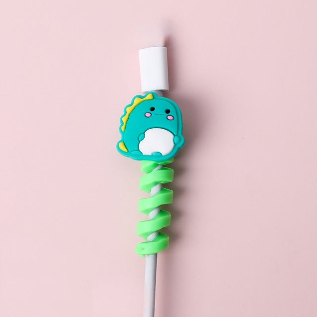 Protector y Organizador de Cables USB en Espiral de Dibujos Animados